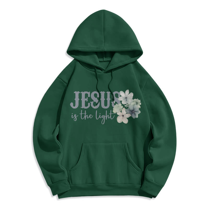 Christianartworkshop Jesus the Light Walk by Faith Fleece-gefütterter Polyester-Hoodie - image 1