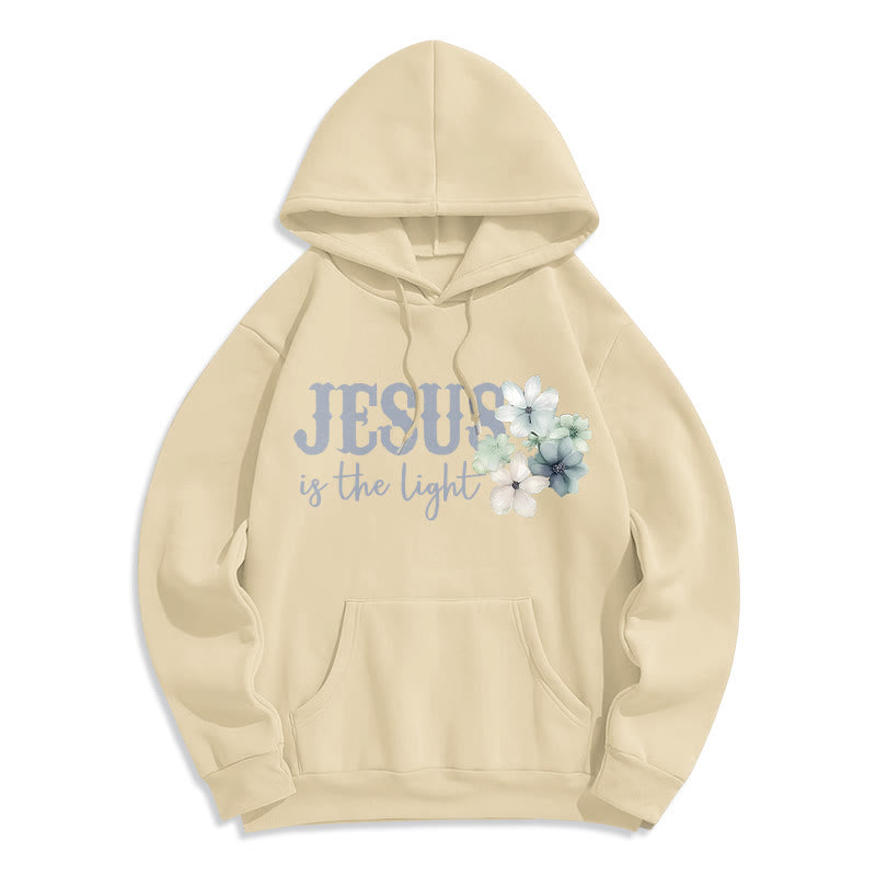 Christianartworkshop Jesus the Light Walk by Faith Fleece-gefütterter Polyester-Hoodie - image 23