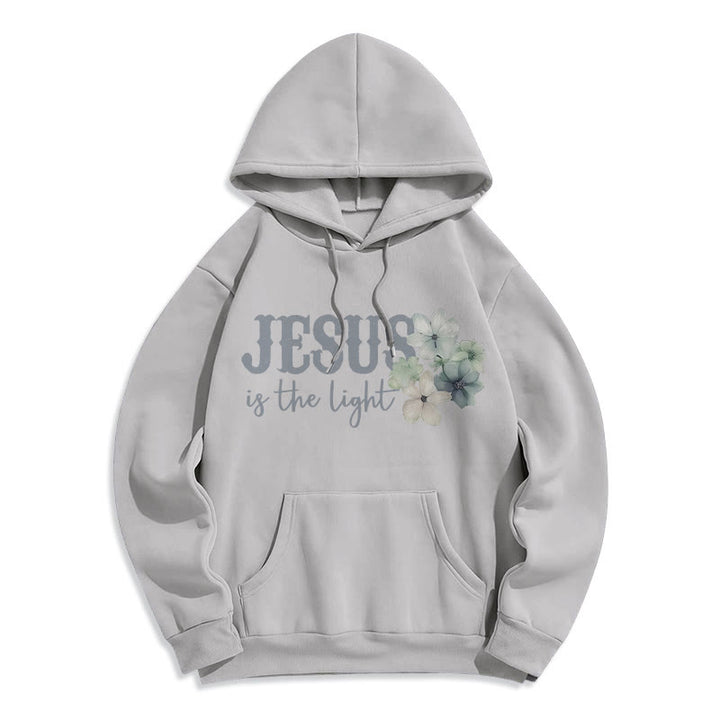 Christianartworkshop Jesus the Light Walk by Faith Fleece-gefütterter Polyester-Hoodie - image 14