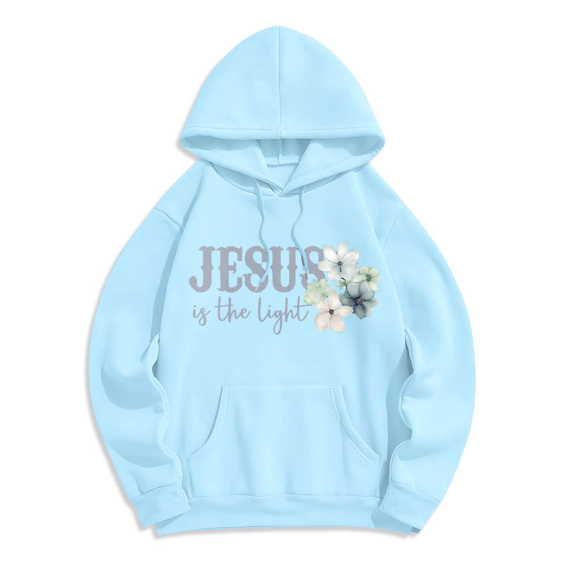 Christianartworkshop Jesus the Light Walk by Faith Fleece-gefütterter Polyester-Hoodie - image 20