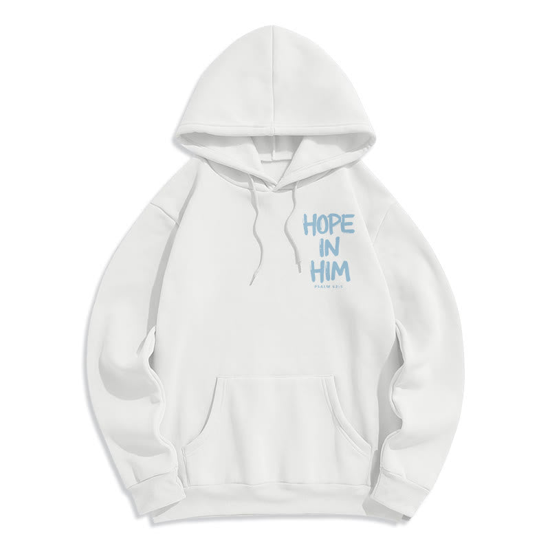 Christianartworkshop Hoffnung in ihm Psalm 62:5 Fleecegefütterter Polyester-Hoodie: Seine Hoffnung in jedem Tragen - image 17