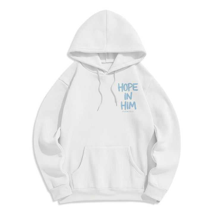 Christianartworkshop Hoffnung in ihm Psalm 62:5 Fleecegefütterter Polyester-Hoodie: Seine Hoffnung in jedem Tragen - image 17