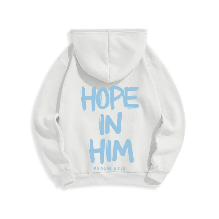 Christianartworkshop Hoffnung in ihm Psalm 62:5 Fleecegefütterter Polyester-Hoodie: Seine Hoffnung in jedem Tragen - image 18