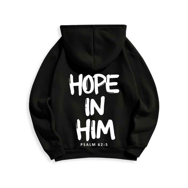 Christianartworkshop Hoffnung in ihm Psalm 62:5 Fleecegefütterter Polyester-Hoodie: Seine Hoffnung in jedem Tragen - image 15