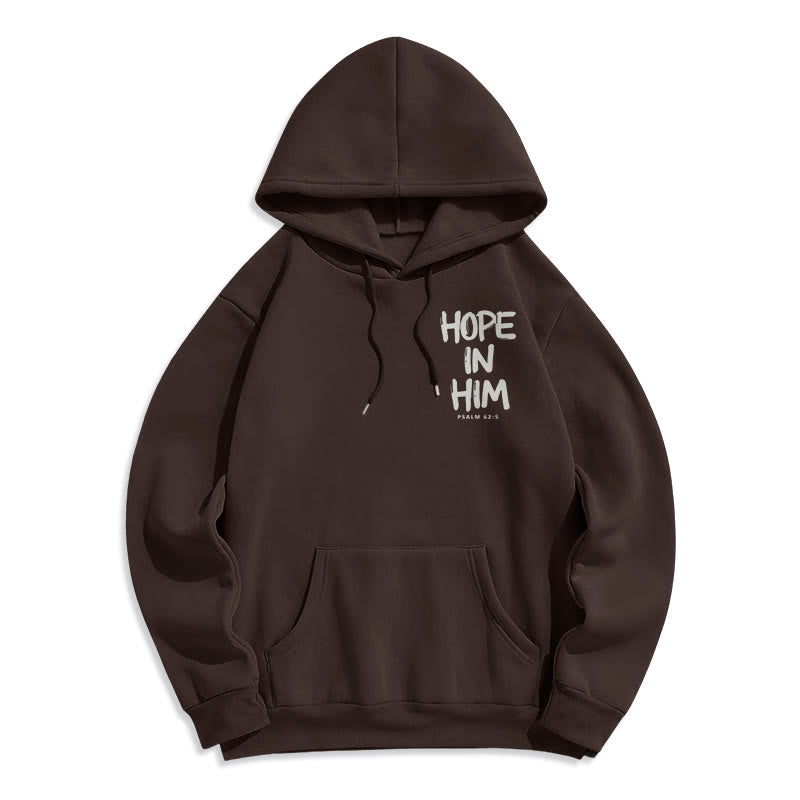 Christianartworkshop Hoffnung in ihm Psalm 62:5 Fleecegefütterter Polyester-Hoodie: Seine Hoffnung in jedem Tragen - image 11