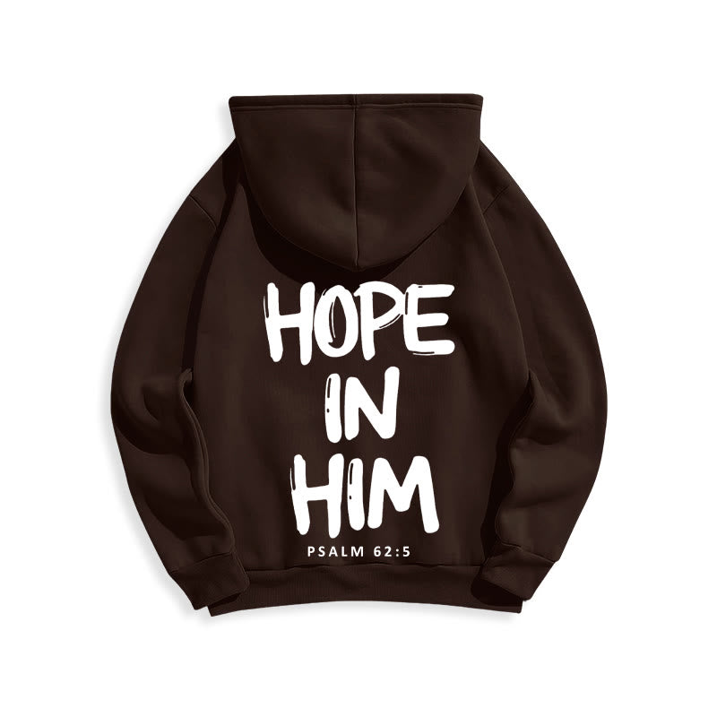 Christianartworkshop Hoffnung in ihm Psalm 62:5 Fleecegefütterter Polyester-Hoodie: Seine Hoffnung in jedem Tragen - image 12