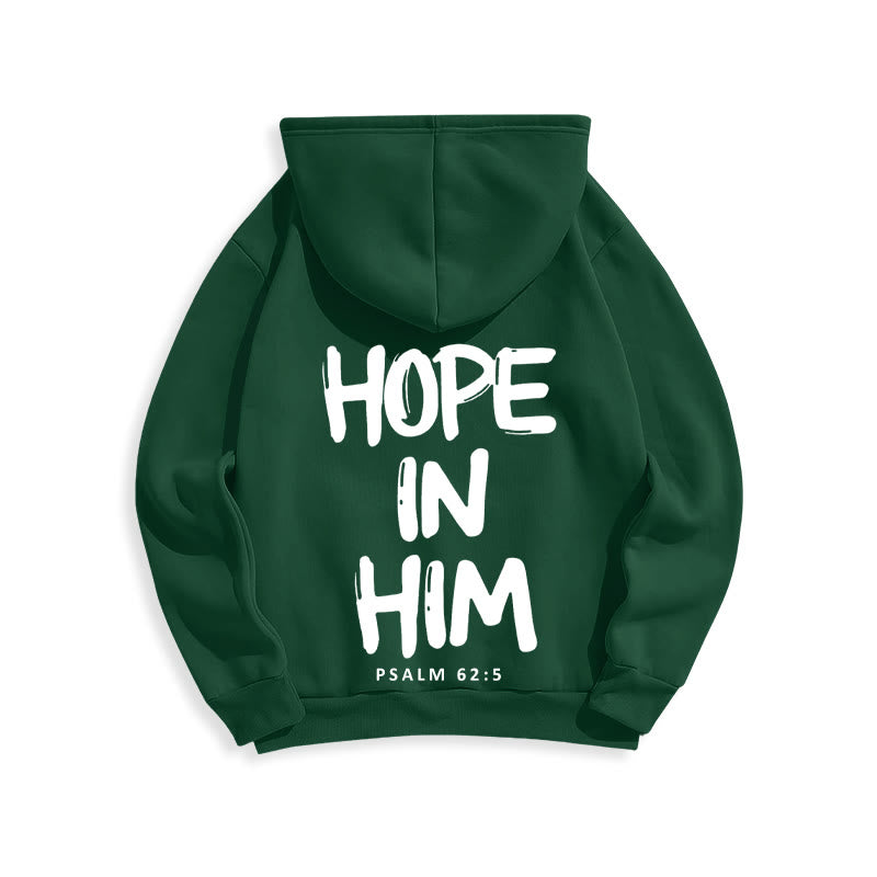 Christianartworkshop Hoffnung in ihm Psalm 62:5 Fleecegefütterter Polyester-Hoodie: Seine Hoffnung in jedem Tragen - image 9