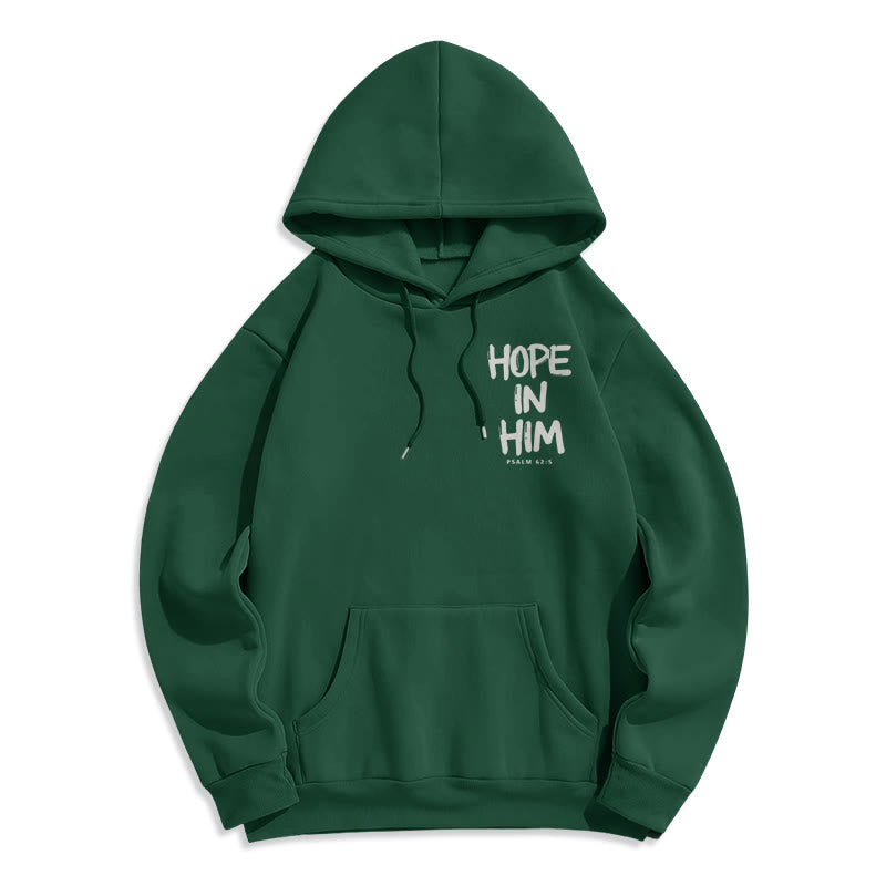 Christianartworkshop Hoffnung in ihm Psalm 62:5 Fleecegefütterter Polyester-Hoodie: Seine Hoffnung in jedem Tragen - image 8