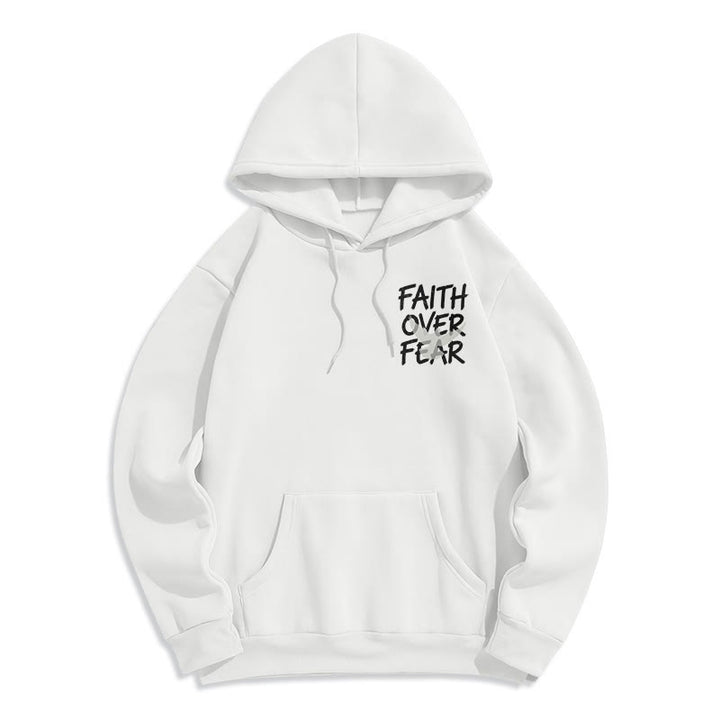 Christianartworkshop Glaube statt Angst 2 Timotheus 1,7 Fleecegefütterter Polyester-Hoodie - image 10