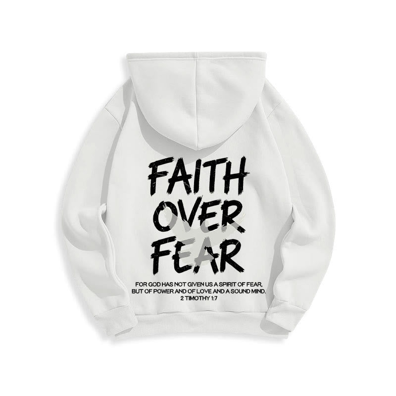 Christianartworkshop Glaube statt Angst 2 Timotheus 1,7 Fleecegefütterter Polyester-Hoodie - image 11