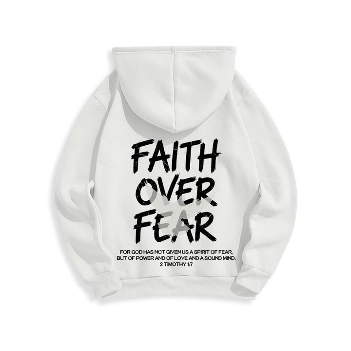 Christianartworkshop Glaube statt Angst 2 Timotheus 1,7 Fleecegefütterter Polyester-Hoodie - image 11