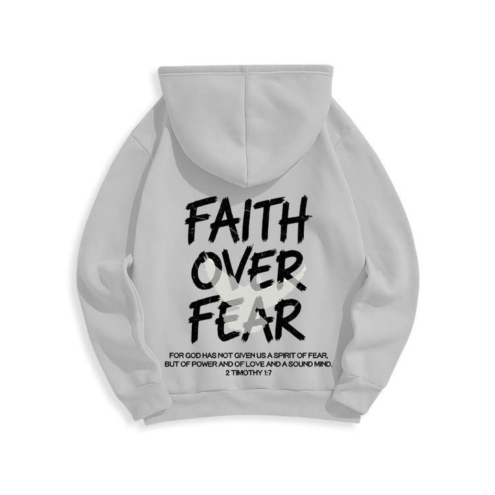 Christianartworkshop Glaube statt Angst 2 Timotheus 1,7 Fleecegefütterter Polyester-Hoodie - image 14
