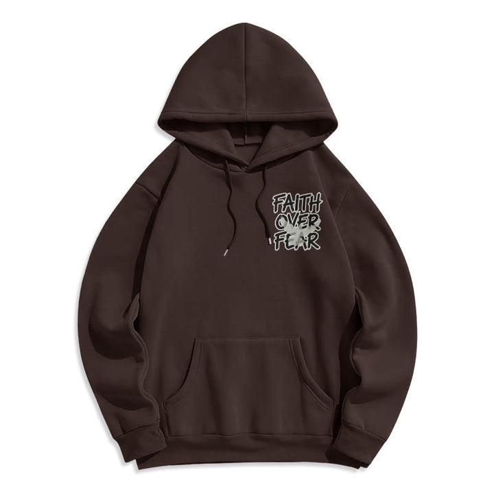 Christianartworkshop Glaube statt Angst 2 Timotheus 1,7 Fleecegefütterter Polyester-Hoodie - image 4