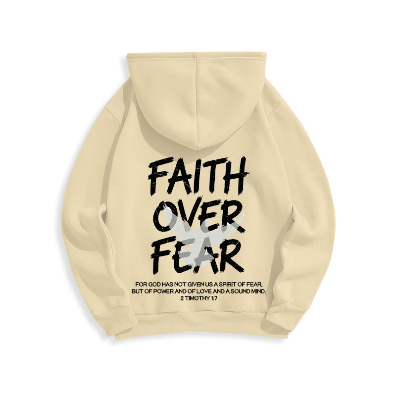 Christianartworkshop Glaube statt Angst 2 Timotheus 1,7 Fleecegefütterter Polyester-Hoodie - image 23