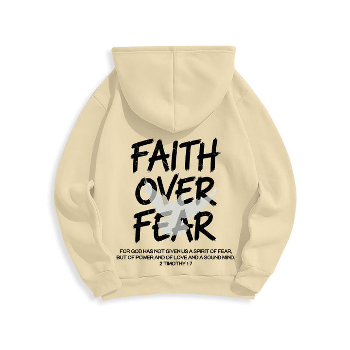 Christianartworkshop Glaube statt Angst 2 Timotheus 1,7 Fleecegefütterter Polyester-Hoodie - image 23