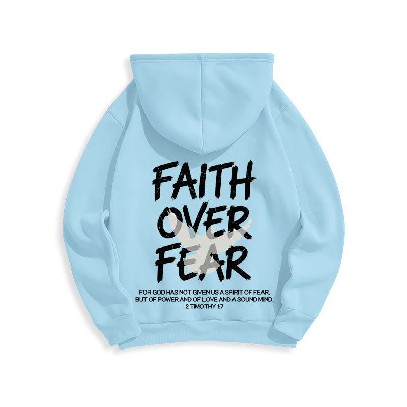 Christianartworkshop Glaube statt Angst 2 Timotheus 1,7 Fleecegefütterter Polyester-Hoodie - image 20