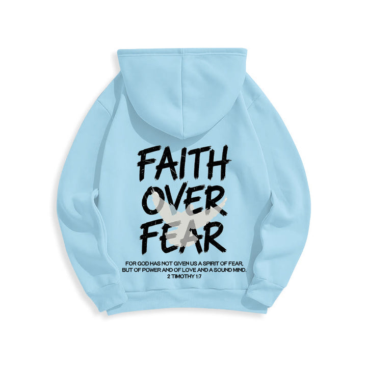 Christianartworkshop Glaube statt Angst 2 Timotheus 1,7 Fleecegefütterter Polyester-Hoodie - image 20