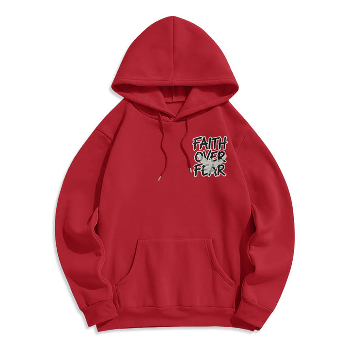 Christianartworkshop Glaube statt Angst 2 Timotheus 1,7 Fleecegefütterter Polyester-Hoodie - image 16