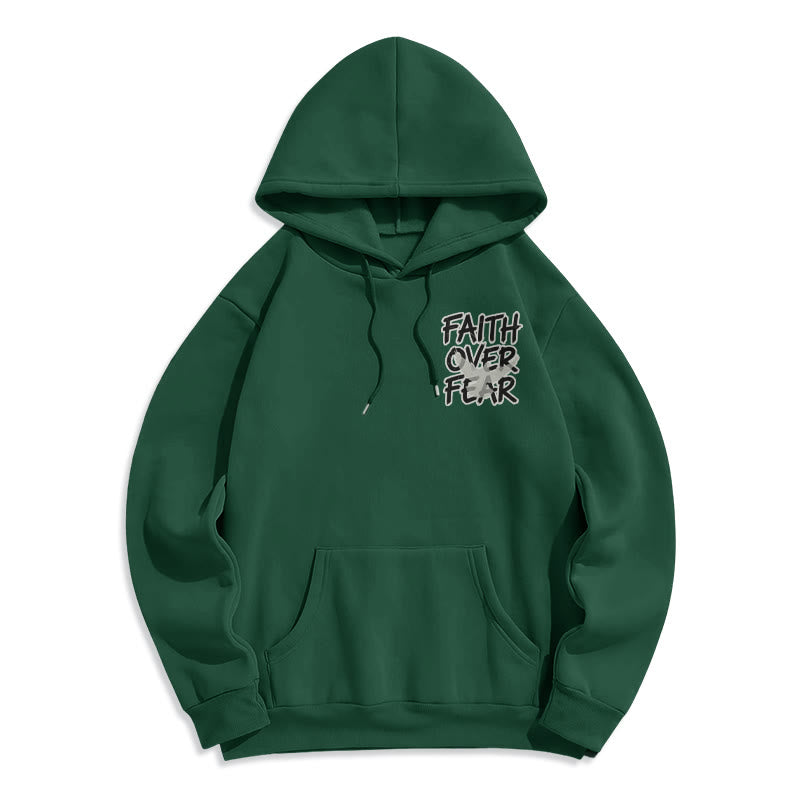 Christianartworkshop Glaube statt Angst 2 Timotheus 1,7 Fleecegefütterter Polyester-Hoodie - image 1