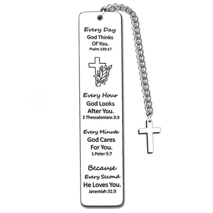 Christianartworkshop Lesezeichen mit Versakzenten: Hilfreicher Trost im Umgang mit heiliger Symbolik - Jeremia 31:3 - image 3