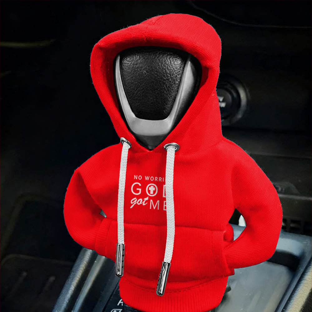 Christianartworkshop Mehrfarbiger „God Got Me“-Hoodie mit Schalthebelbezug: Ruhige Gewissheit für Autofahrten - image 9