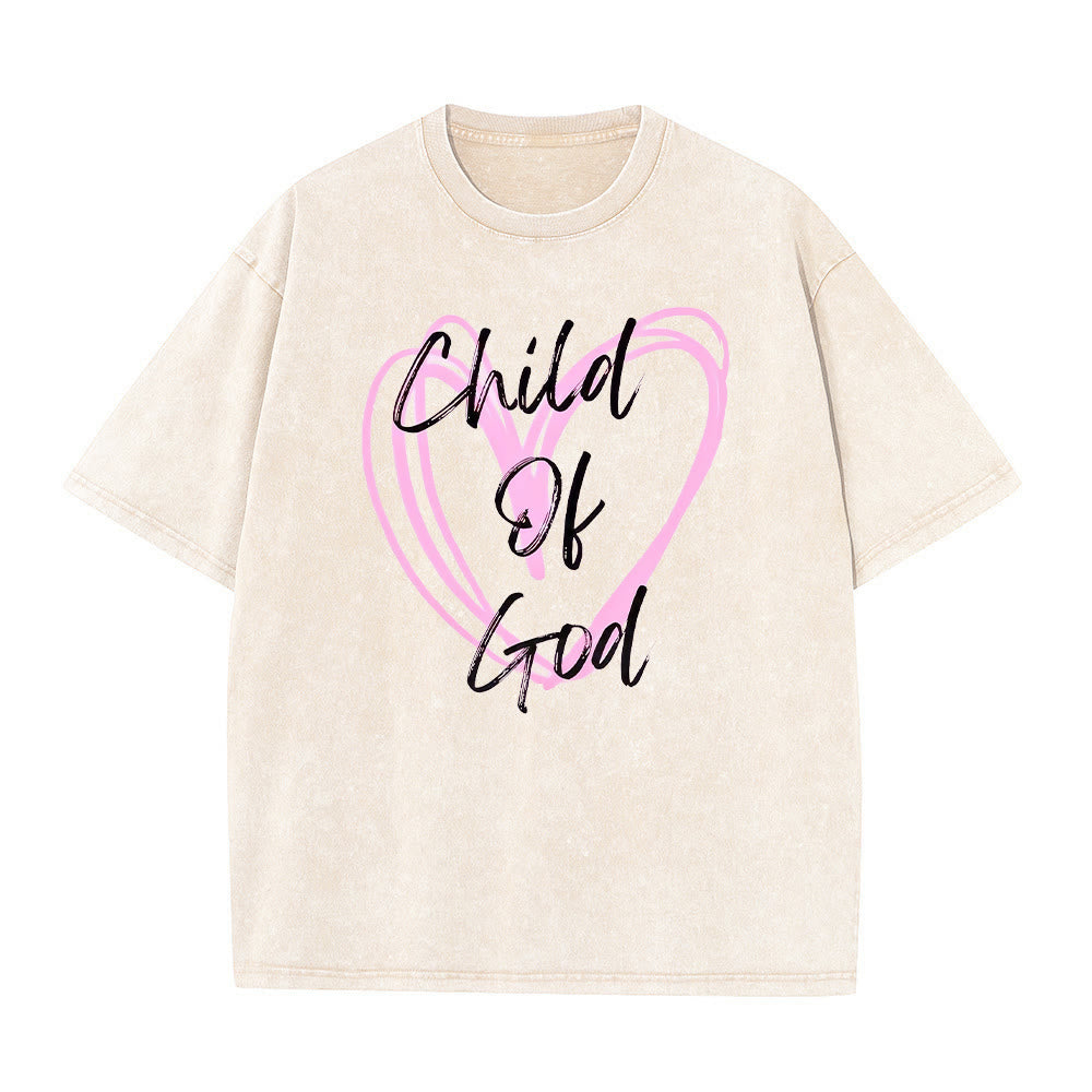 Christianartworkshop Romantisches Kind Gottes mit Heiligem Herzen Unisex-T-Shirt (vorgewaschen) - Aprikose - 5XL - image 7