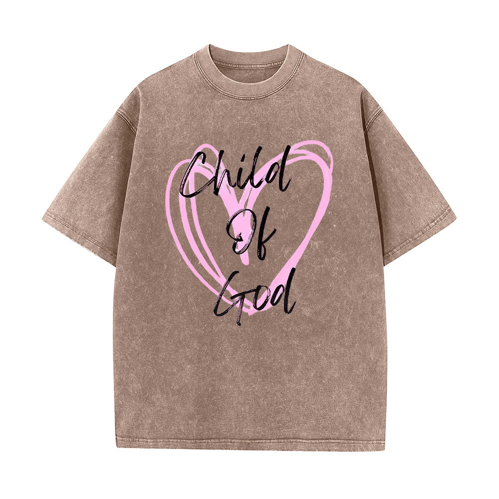 Christianartworkshop Romantisches Kind Gottes mit Heiligem Herzen Unisex-T-Shirt (vorgewaschen) - Kaffee - 5XL - image 8
