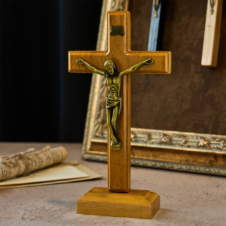 Christianartworkshop Tischdekoration: Kruzifix der erlösenden Liebe – Seine Gabe in stiller Eleganz - image 2