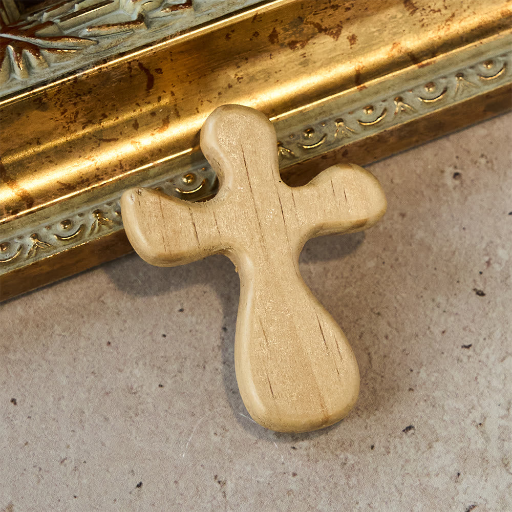 Christianartworkshop Sechsteiliges Taschenkreuz-Set aus Holz: Seine Gnaden für unterwegs - image 2