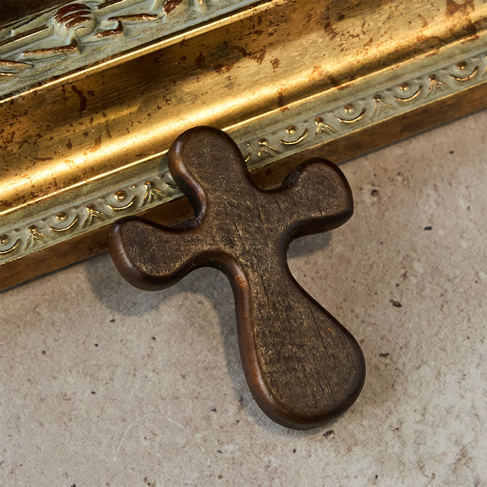 Christianartworkshop Sechsteiliges Taschenkreuz-Set aus Holz: Seine Gnaden für unterwegs - image 3