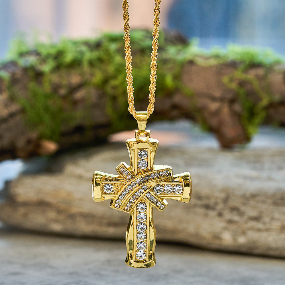 Christianartworkshop Zweifarbige Grace & Glory Barock-Kreuzkette - image 1