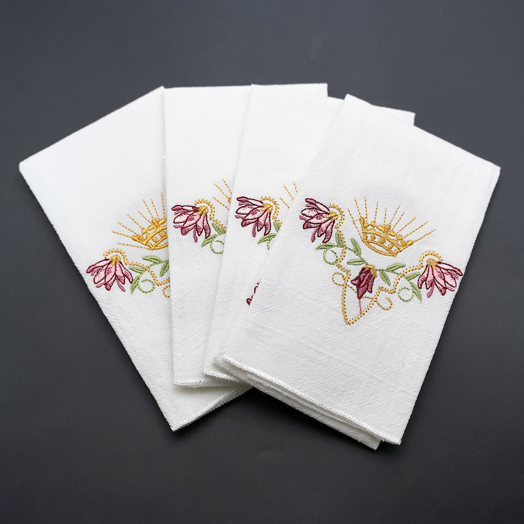 Christianartworkshop Heiliges besticktes Taschentuch: Glaube in jedem Stich - B - 4 Stück - image 10