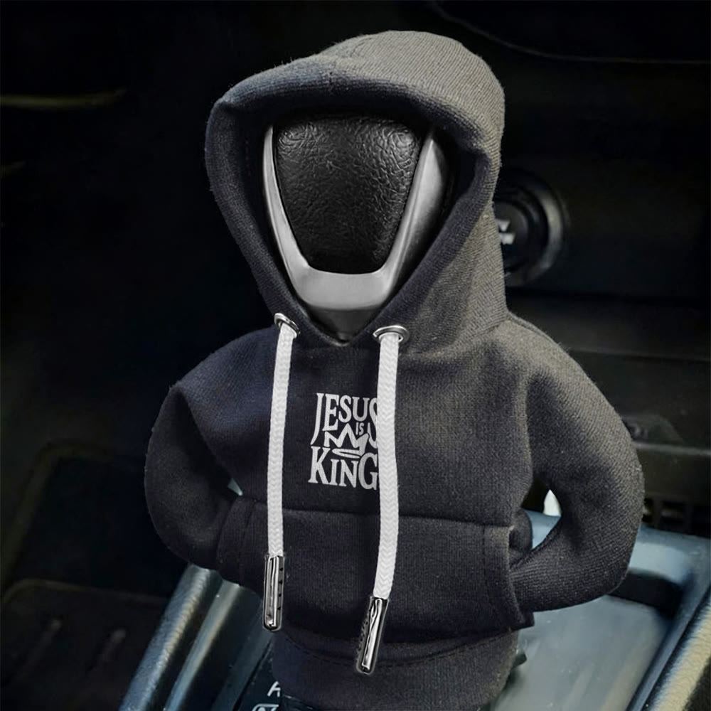 Christianartworkshop Jesus Is My King Hoodie Autoschalthebelbezug: Eine königliche Proklamation - image 4
