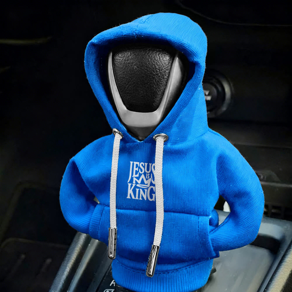 Christianartworkshop Jesus Is My King Hoodie Autoschalthebelbezug: Eine königliche Proklamation - image 1