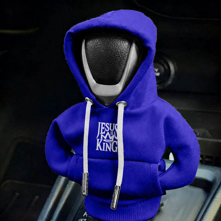 Christianartworkshop Jesus Is My King Hoodie Autoschalthebelbezug: Eine königliche Proklamation - image 8