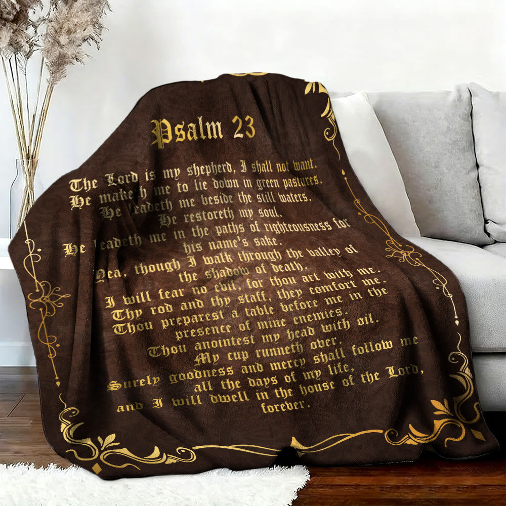 Christianartworkshop Wandteppich „Psalm 23: Der Herr ist mein Hirte“: Sein Friede in deinem Raum - image 1