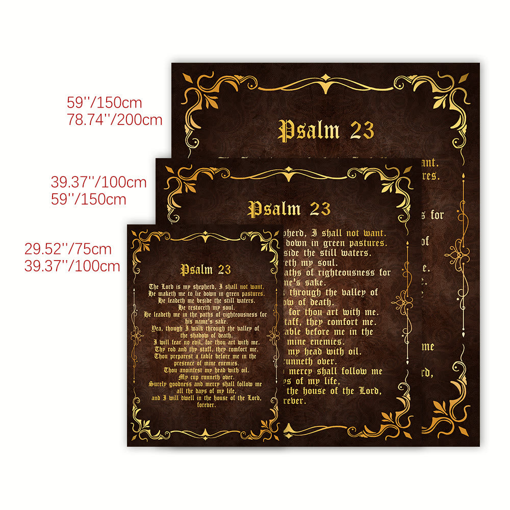 Christianartworkshop Wandteppich „Psalm 23: Der Herr ist mein Hirte“: Sein Friede in deinem Raum - image 6