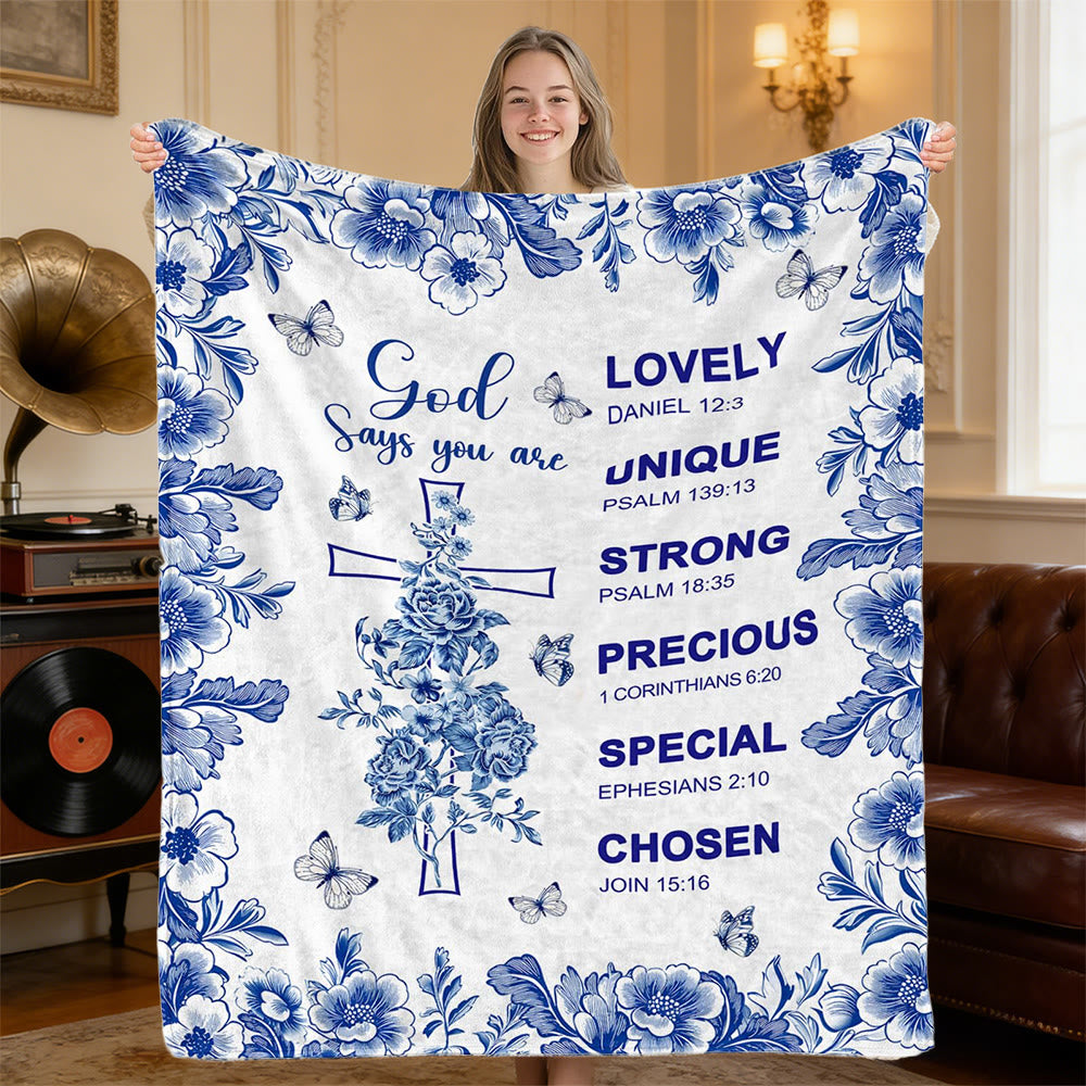 Christianartworkshop Gott sagt, du bist ein Vers-Wandteppich: Zarte Kostbarkeit für ruhige Orte - image 4