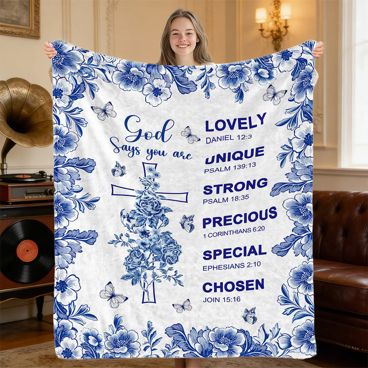 Christianartworkshop Gott sagt, du bist ein Vers-Wandteppich: Zarte Kostbarkeit für ruhige Orte - image 4