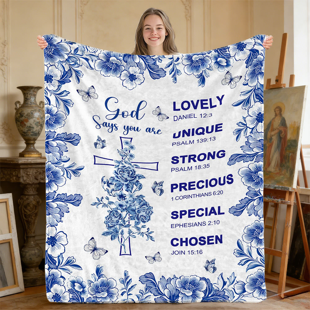 Christianartworkshop Gott sagt, du bist ein Vers-Wandteppich: Zarte Kostbarkeit für ruhige Orte - image 2