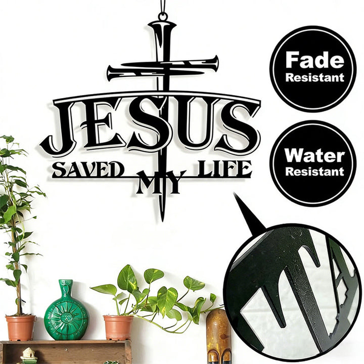 Christianartworkshop JESUS & Kreuz – Wanddekoration aus Metall: Tiefgreifende Botschaft der Erlösung für Ihr Zuhause - image 5