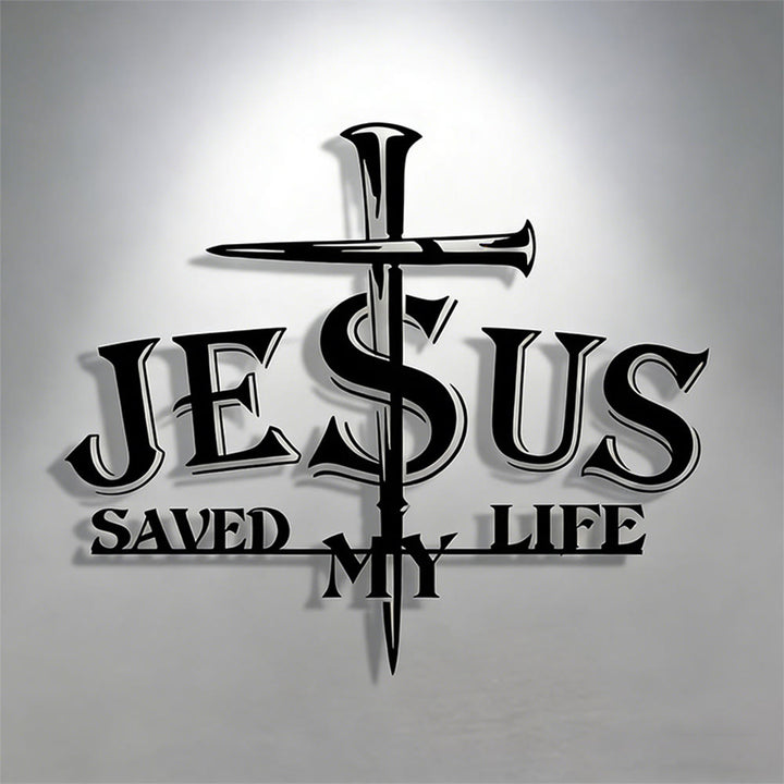 Christianartworkshop JESUS & Kreuz – Wanddekoration aus Metall: Tiefgreifende Botschaft der Erlösung für Ihr Zuhause - image 2