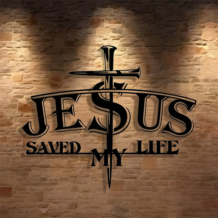 Christianartworkshop JESUS & Kreuz – Wanddekoration aus Metall: Tiefgreifende Botschaft der Erlösung für Ihr Zuhause - image 4
