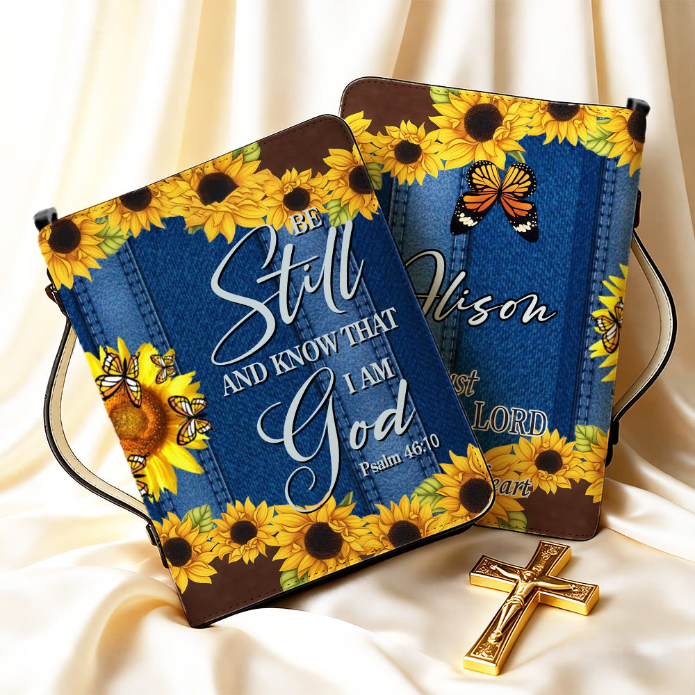 Christianartworkshop Psalm 46:10 Sonnenblumen-Bibelumschlag: Stille Erinnerung an Vertrauen und Treue - image 7
