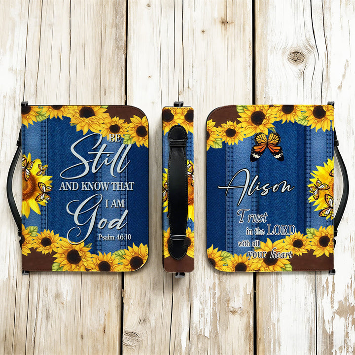 Christianartworkshop Psalm 46:10 Sonnenblumen-Bibelumschlag: Stille Erinnerung an Vertrauen und Treue - image 9