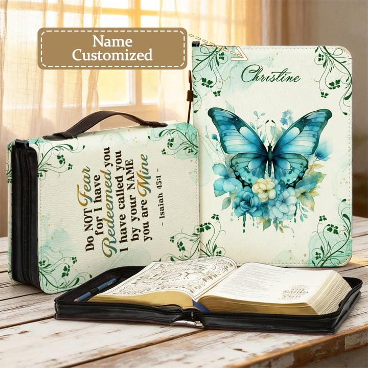 Personalisierter Schmetterlings-Bibelumschlag von Christianartworkshop: Sanfte Transformation für sein Wort - 2XL - Name personalisiert - image 11