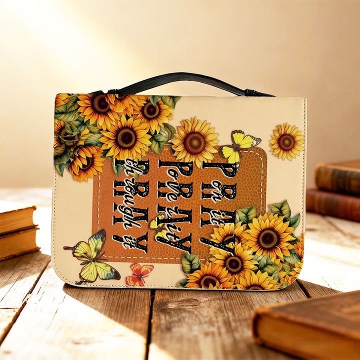 Christianartworkshop „Pray Through It“ Sonnenblumen-Bibelcover: Beharrlicher Glaube an sein Wort - image 6