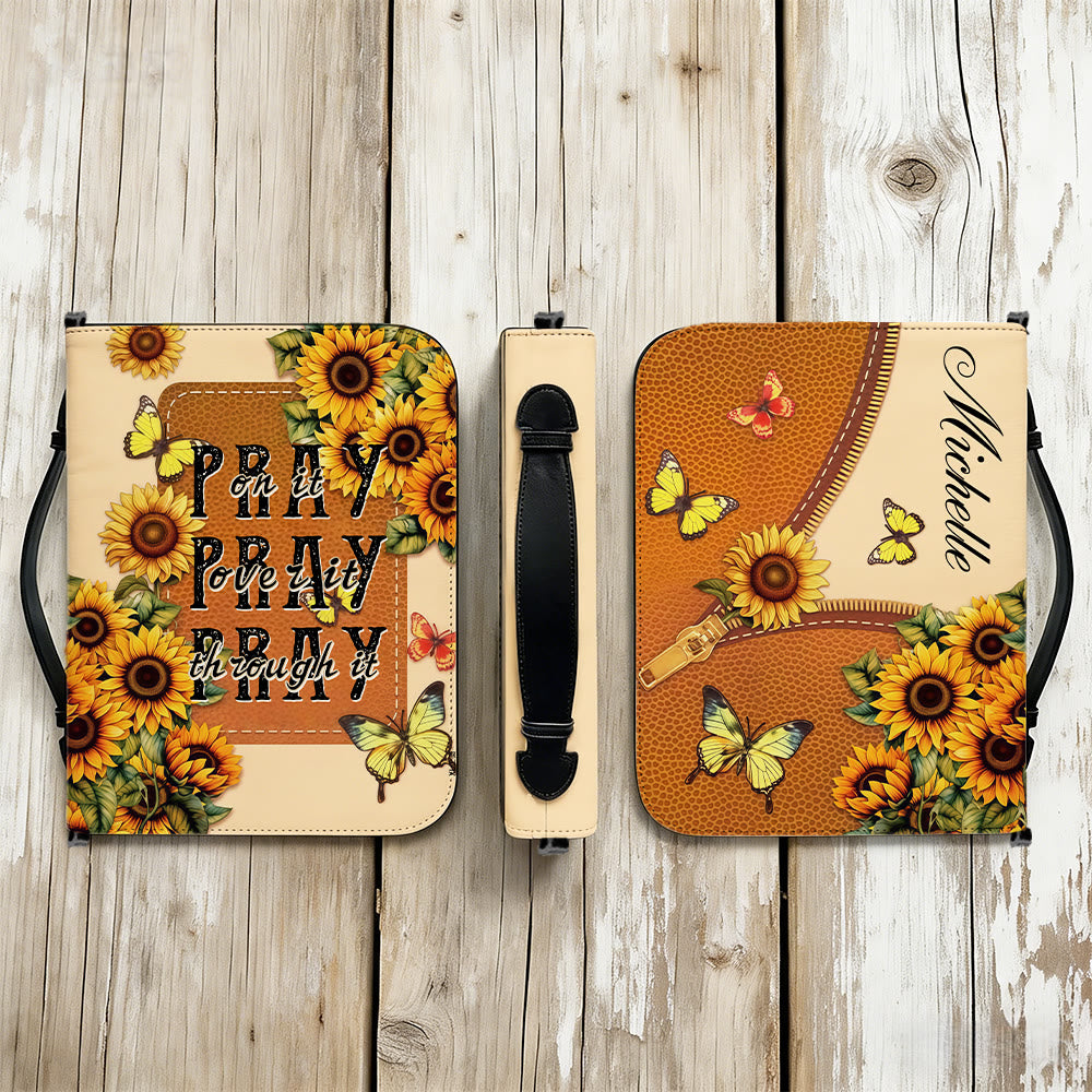 Christianartworkshop „Pray Through It“ Sonnenblumen-Bibelcover: Beharrlicher Glaube an sein Wort - image 9