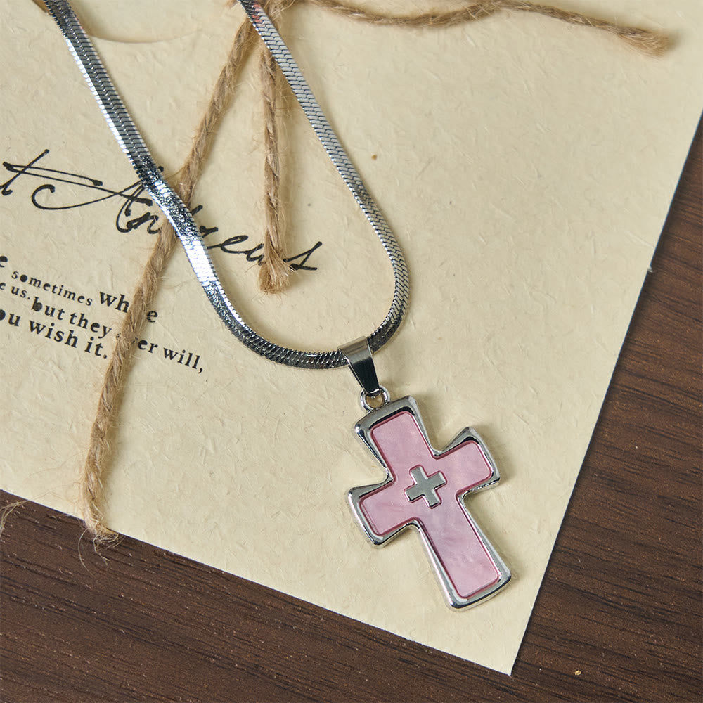 Christianartworkshop Doppelkreuz-Halskette in zwei Farben: Unerschütterlicher Glaube für jeden Tag - image 1