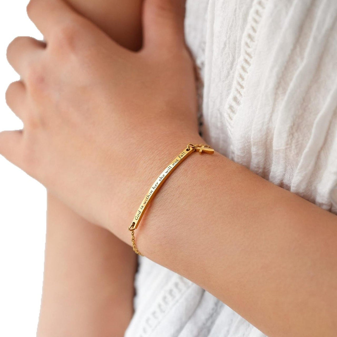 Armband „Matthäus 19,26 & Psalm 46,5“ von Christianartworkshop: Stille Erinnerung an die göttliche Gegenwart - image 11